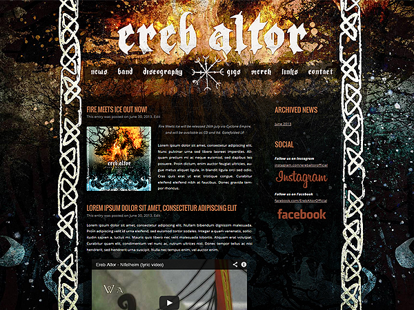 Ereb Altor - Fire Meets Ice - Reviews - Encyclopaedia
